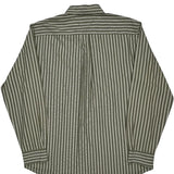 Tommy Hilfiger Striped Shirt - Large Khaki Cotton
