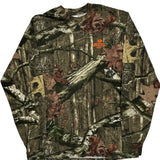 Mossy Oak Camo Long Sleeve T-Shirt - Medium Camo Cotton