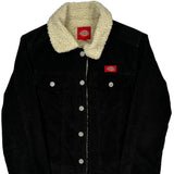Dickies Sherpa Lined Cord Jacket - Small Black Corduroy