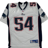 New England Patriots Reebok #54 Brusch Football Jersey - Large Navy Polyester