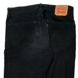 Levis Cord Trousers - 35″ Waist Black Cotton