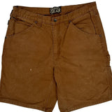 Gravel Gear Carpenter Shorts - 34W 10L Brown Cotton