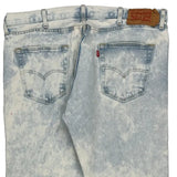 501 Levis Jeans - 38W 30L Acid Wash Cotton