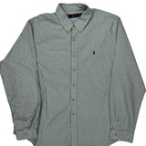 Ralph Lauren Checked Shirt - 2XL Green Cotton