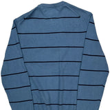 Tommy Hilfiger Striped Sweater - Large Blue Cotton