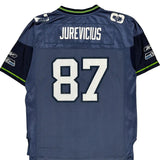 Seattle Seahawks Reebok Nfl Football Jersey - Large Blue Polyester