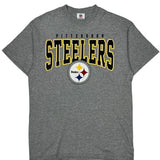 Pittsburgh Steelers Nfl T-Shirt - Large Grey Cotton