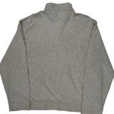 Polo Logo Ralph Lauren 1/4 Zip - XL Gray Cotton