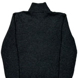 Polo By Ralph Lauren 1/4 Zip - Large Grey Wool