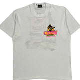 Red Man Country Concert Screen Stars Graphic T-Shirt - Large White Cotton Blend