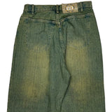 Indigo Gold Hip Hop Jeans - 32W 29L Green Cotton