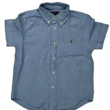 Age 4 Polo By Ralph Lauren Short Sleeve Shirt - Small Blue Cotton
