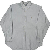 Ralph Lauren Striped Shirt - XL Blue Cotton