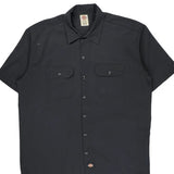 Dickies Short Sleeve Shirt - XL Black Cotton