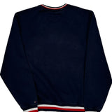 Tommy Hilfiger Spellout Sweatshirt - Large Navy Cotton