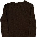 Polo By Ralph Lauren Cable Knit Sweater - Medium Brown Cotton