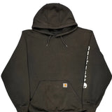 Carhartt Spellout Hoodie - XL Black Cotton