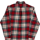 Ralph Lauren Checked Flannel Shirt - Large Red Cotton