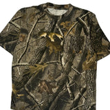 Mossy Oak Camo T-Shirt - Large Brown Cotton