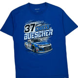Chris Buescher Nascar T-Shirt - Large Blue Cotton