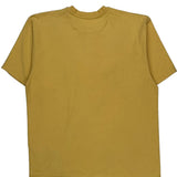 Carhartt T-Shirt - Large Yellow Cotton