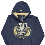 Since 1972 Ecko Unltd Graphic Hoodie - Large Navy Cotton Blend