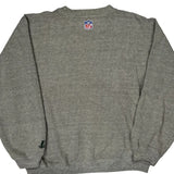 Green Bay Packers Logo Athletics Football Striped Sweatshirt - Large Gray Cotton Blend