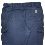 Carhartt Cargo Cargo Pants - 38W 32L Blue Cotton