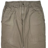 Carhartt Carpenter Trousers - 36W 27L Khaki Cotton