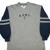 Rams Nfl Football Sweatshirt - XL Gray Cotton Blend