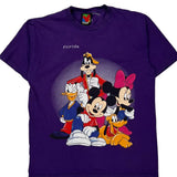 Mickey Unlimited Cartoon T-Shirt - XL Purple Cotton