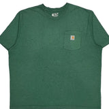 Carhartt T-Shirt - 2XL Green Cotton