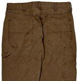 Unbranded Carpenter Pants - 34W 32L Brown Cotton