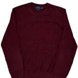 Polo By Ralph Lauren Sweater - XL Burgundy Cotton