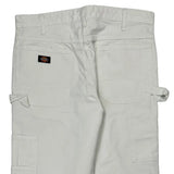 Dickies Carpenter Trousers - 34W 32L White Cotton