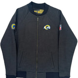 Los Angeles Rams Nfl Football Bomber Jacket - Medium Gray Polyester