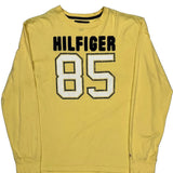 Tommy Hilfiger Long Sleeve T-Shirt - Large Yellow Cotton