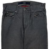 Armani Jeans Pinstripe Jeans - 29W 30L Gray Cotton