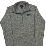 Patagonia Fleece 1/4 Zip - Small Gray Polyester