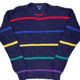 Gant Striped Sweater - Medium Navy Cotton