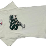 Michigan State Fruit Of The Loom Single Stitch T-Shirt - Small White Cotton