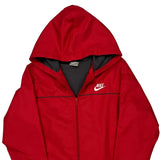 Nike Windbreaker - Large Red Polyester