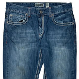 Unbranded Contrast Stitch Jeans - 34W 30L Blue Denim