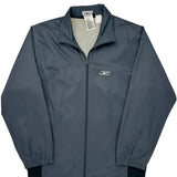 Reebok Track Jacket - Medium Gray Polyester
