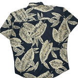 Chaps Ralph Lauren Hawaiian Shirt - Large Black Cotton