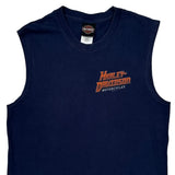 Monterey Harley Davidson Graphic Tank Top - Medium Navy Cotton