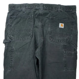 Carhartt Carpenter Trousers - 37W 36L Black Cotton
