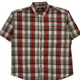 Work Sport Checked Short Sleeve Shirt - XL Multicoloured Cotton
