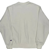 Reverse Weave Champion Sweatshirt - Large White Cotton Blend