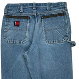 Wrangler Carpenter Jeans - 34W 32L Blue Cotton